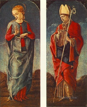 コスメトゥーラ Painting - 処女発表と聖マウレリオ・コスメ・トゥーラ